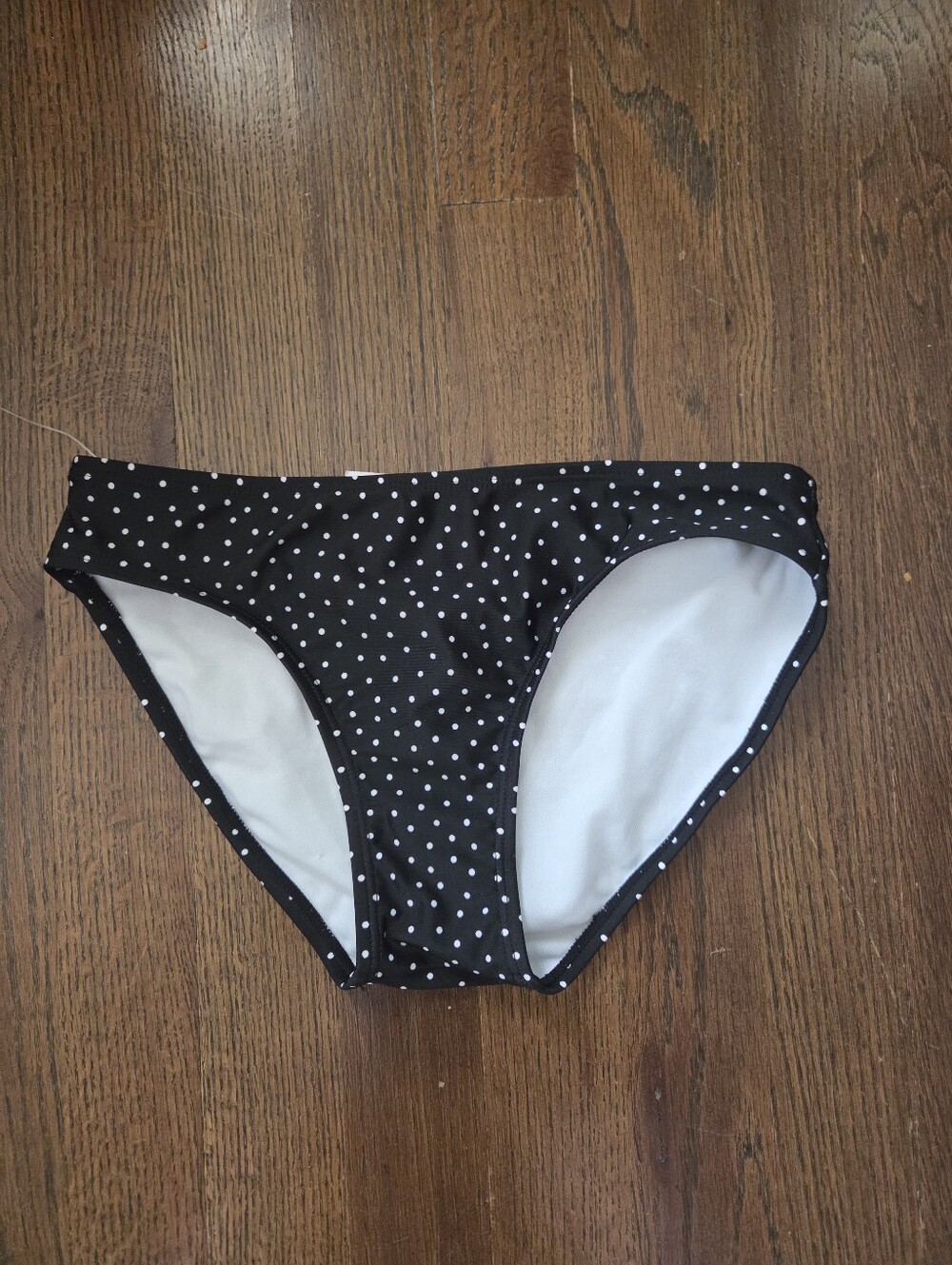 New Art Class Girls Large 10/12 Black Polkadot Swim Bottoms